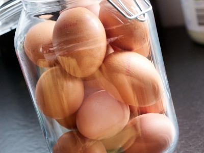 Eggs Preserved In Jar